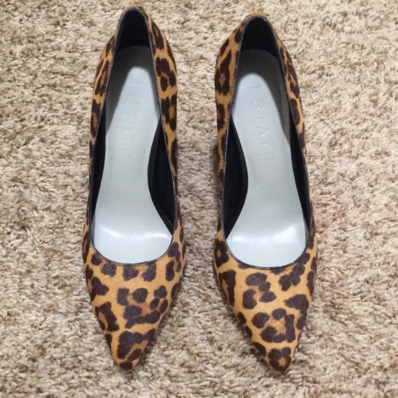 1 state leopard heels
